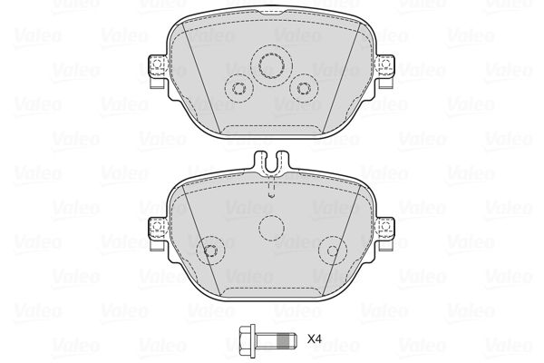 VALEO 601767 Brake Pad Set, disc brake