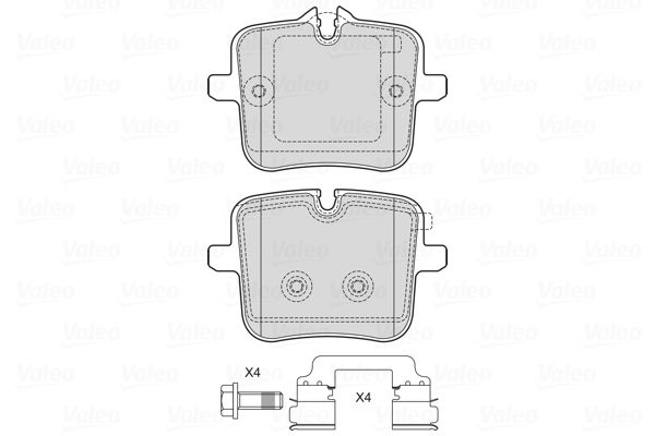 VALEO 601770 Brake Pad Set, disc brake