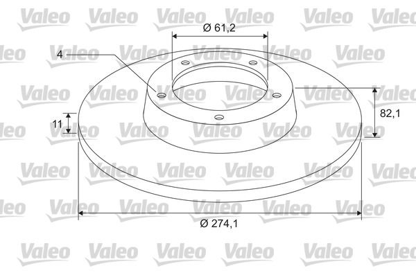 VALEO 675401 Brake Disc
