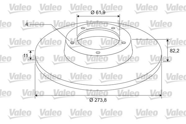 VALEO 675406 Brake Disc