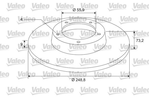 VALEO 675412 Brake Disc