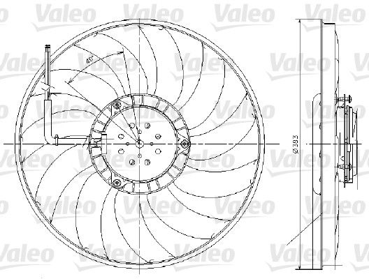 VALEO 696017 Fan, engine cooling