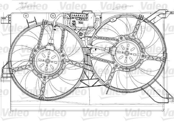 VALEO 696023 Fan, engine cooling
