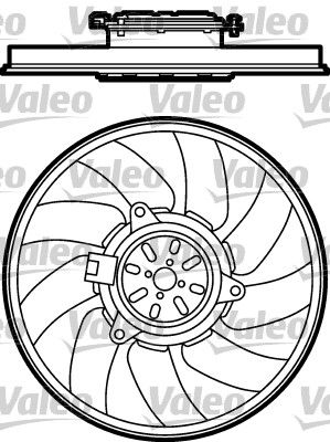 Fan, engine cooling VALEO 696026