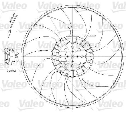 VALEO 696028 Fan, engine cooling