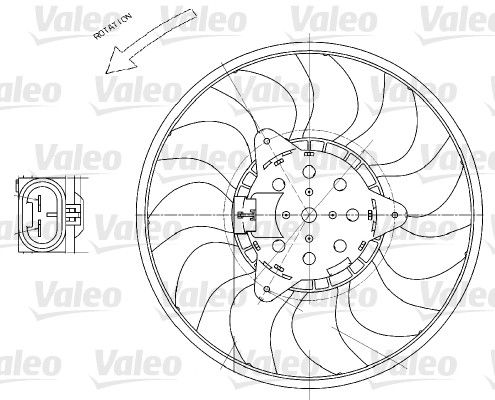 VALEO 696029 Fan, engine cooling