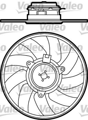 Fan, engine cooling VALEO 696079