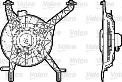 Fan, engine cooling VALEO 696345