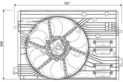Fan, engine cooling VALEO 696456