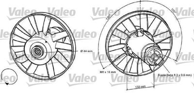 Fan, engine cooling VALEO 698371