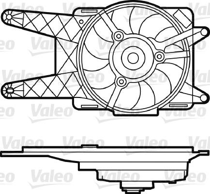 VALEO 698562 Fan, engine cooling