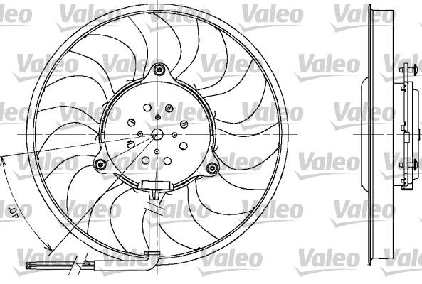 VALEO 698611 Fan, engine cooling