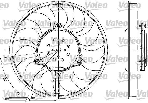 VALEO 698612 Fan, engine cooling