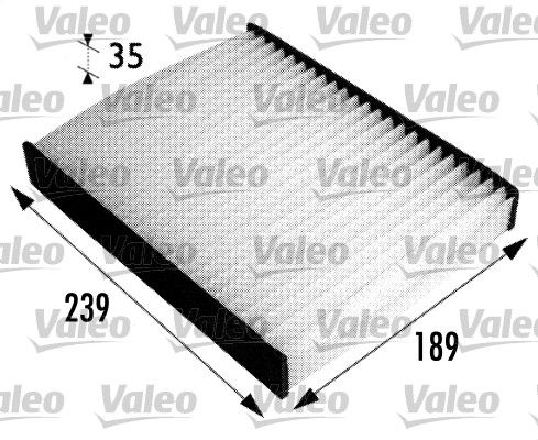 VALEO 698694 Filter, cabin air