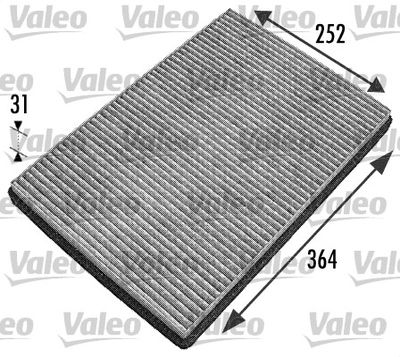 Filter, cabin air VALEO 698744