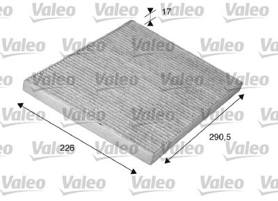 Filter, cabin air VALEO 698746