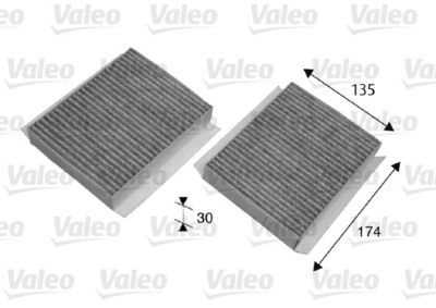 Filter, cabin air VALEO 698747