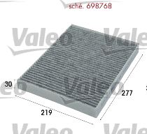 VALEO 698768 Filter, cabin air