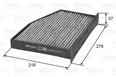 Filter, cabin air VALEO 698801