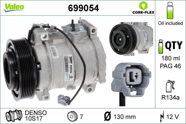 VALEO 699054 Compressor, air conditioning