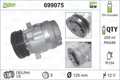 Compressor, air conditioning VALEO 699075