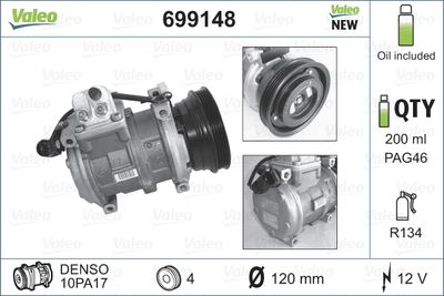Compressor, air conditioning VALEO 699148