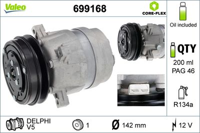 Compressor, air conditioning VALEO 699168