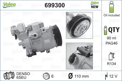 Compressor, air conditioning VALEO 699300