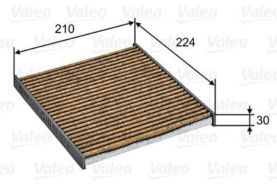 Filter, cabin air VALEO 701024