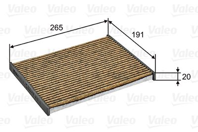 Filter, cabin air VALEO 701028