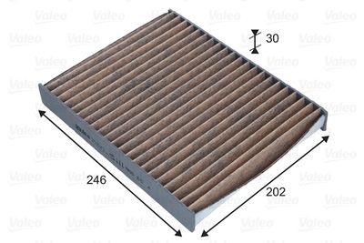Filter, cabin air VALEO 701042