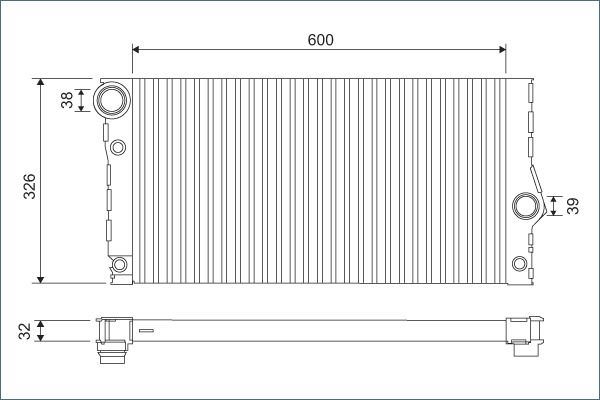 VALEO 701123 Radiator, engine cooling