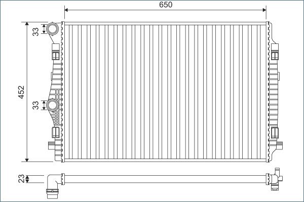 VALEO 701132 Radiator, engine cooling