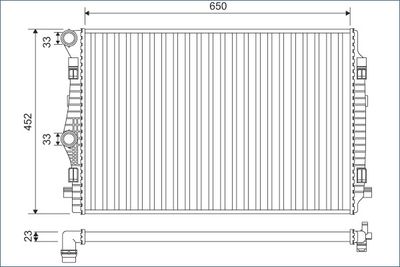 Radiator, engine cooling VALEO 701132