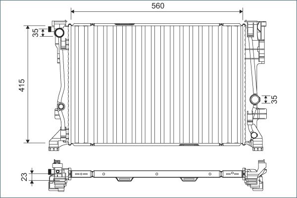 VALEO 701158 Radiator, engine cooling