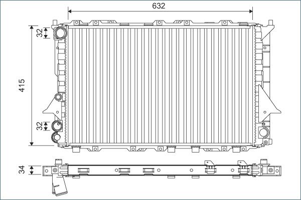 VALEO 701170 Radiator, engine cooling