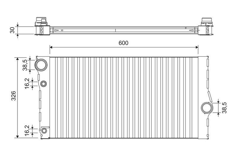 VALEO 701193 Radiator, engine cooling