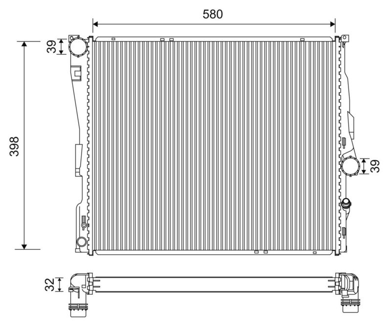 VALEO 701200 Radiator, engine cooling