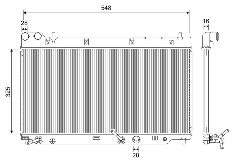 VALEO 701210 Radiator, engine cooling