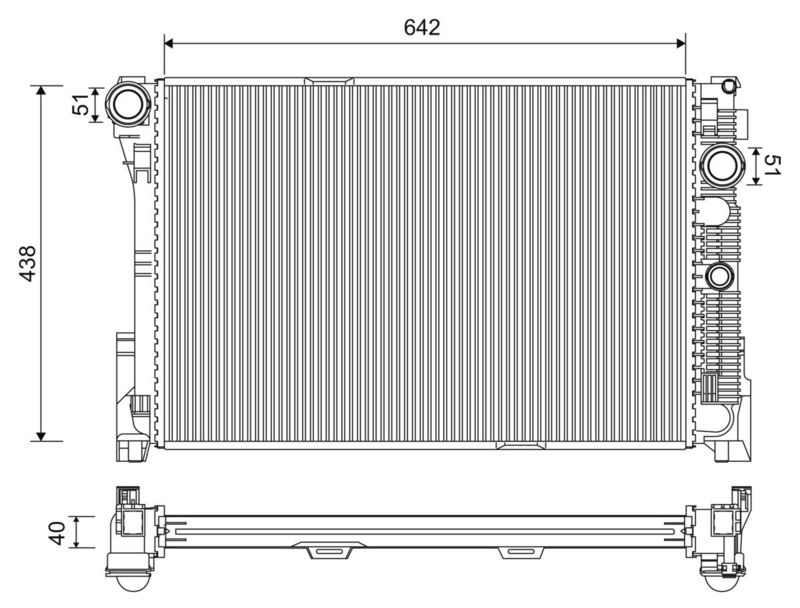 VALEO 701220 Radiator, engine cooling