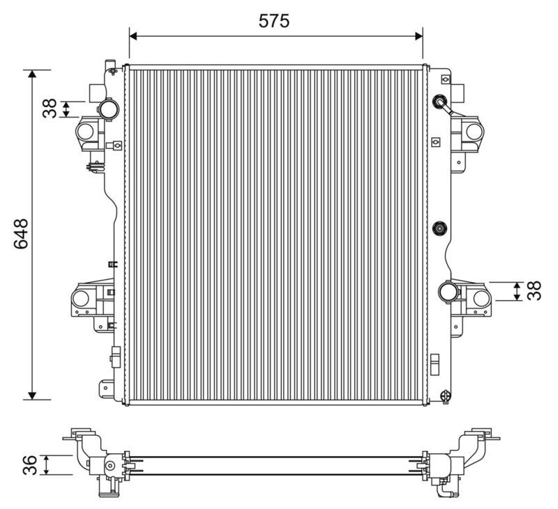 VALEO 701226 Radiator, engine cooling