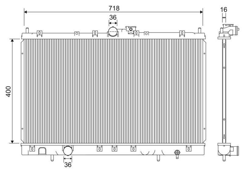 VALEO 701235 Radiator, engine cooling