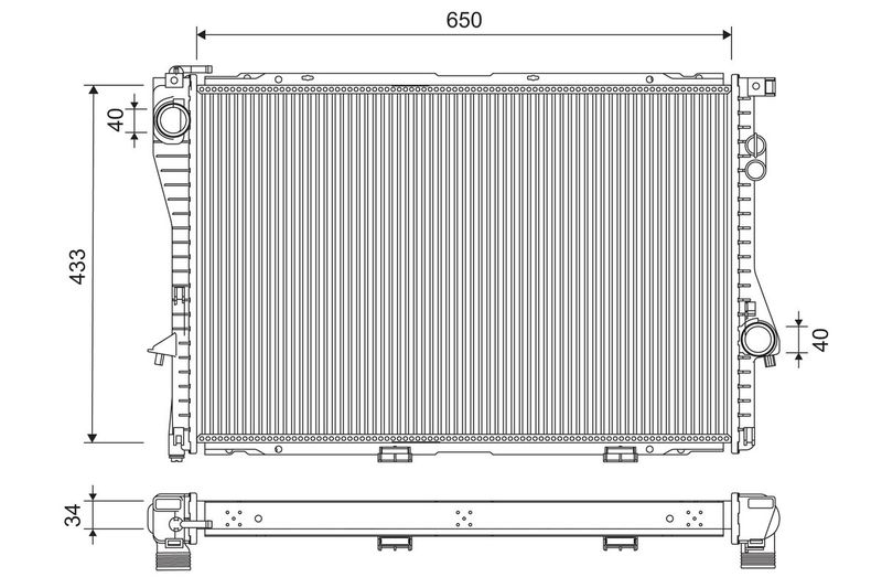 VALEO 701248 Radiator, engine cooling