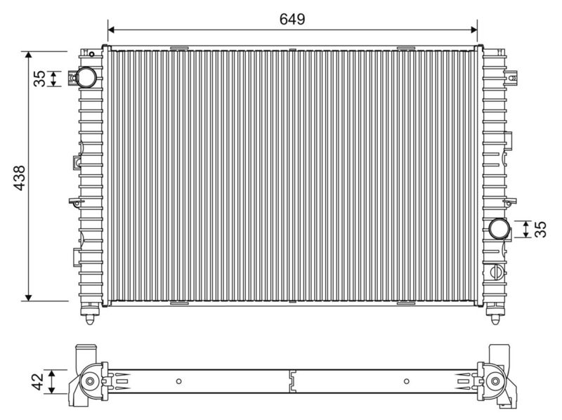 VALEO 701269 Radiator, engine cooling