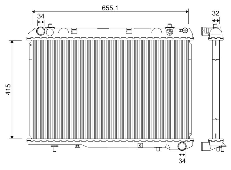 VALEO 701275 Radiator, engine cooling
