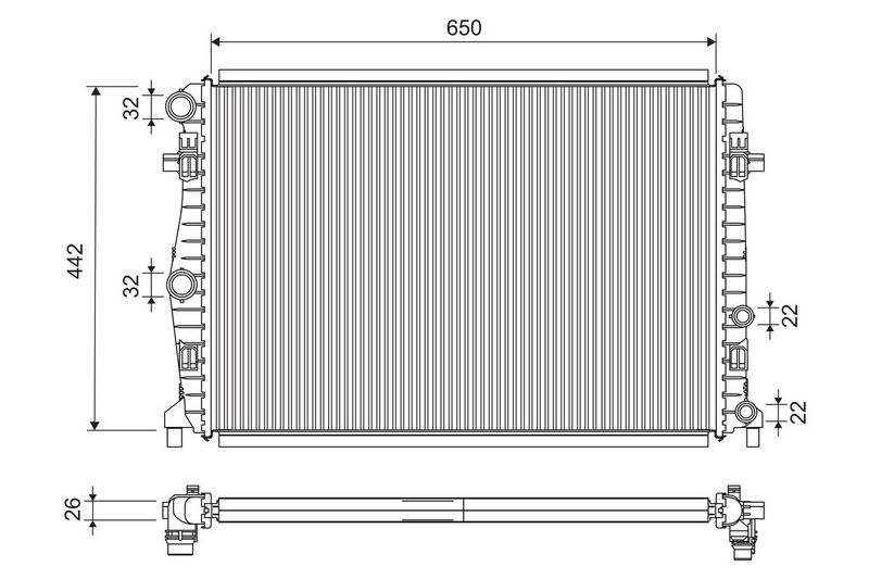 VALEO 701285 Radiator, engine cooling
