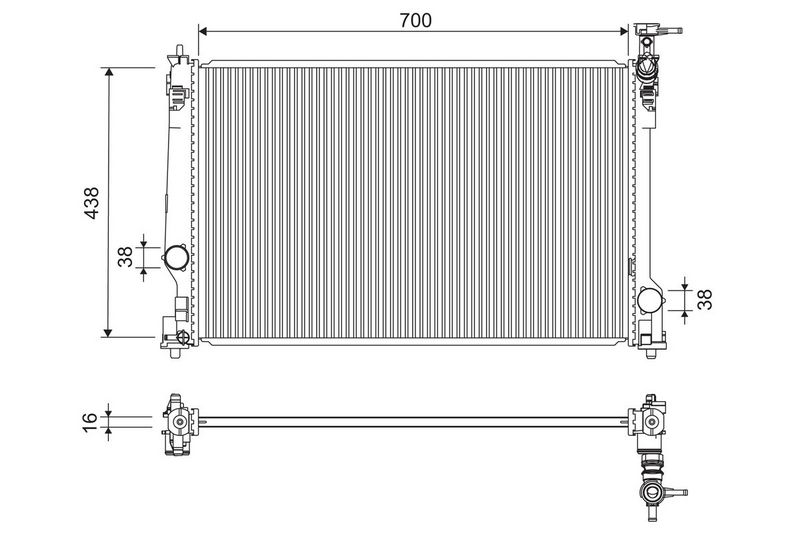 VALEO 701297 Radiator, engine cooling