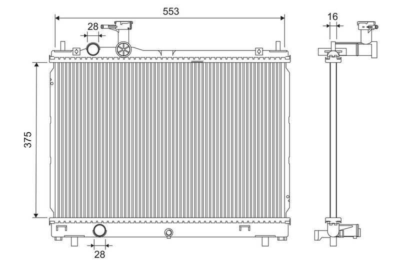VALEO 701302 Radiator, engine cooling