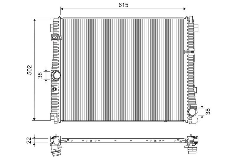 VALEO 701311 Radiator, engine cooling