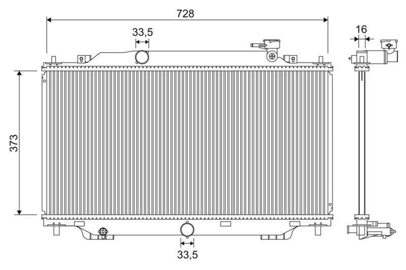 VALEO 701329 Radiator, engine cooling